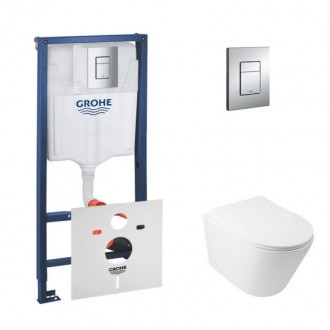 Набір інсталяція 4 в 1 Grohe Rapid SL 38772001 + унітаз з сидінням Qtap Swan QT1. Ивано-Франковск. фото 1 Набір інсталяція 4 в 1 Grohe Rapid SL 38772001 + унітаз з сидінням Qtap Swan QT1. Ивано-Франковск. фото 1