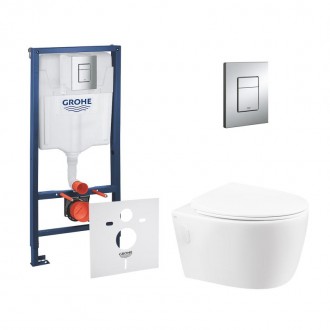 Набір інсталяція 4 в 1 Grohe Rapid SL 38772001 + унітаз з сидінням Qtap Leo QT11. Ивано-Франковск. фото 1 Набір інсталяція 4 в 1 Grohe Rapid SL 38772001 + унітаз з сидінням Qtap Leo QT11. Ивано-Франковск. фото 1
