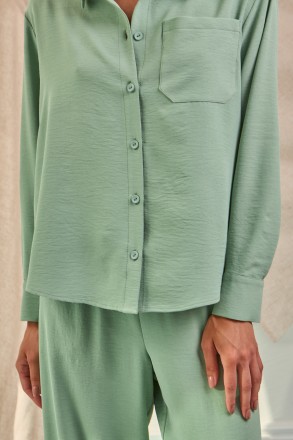 Женский костюм Stimma Ретида. Костюм с однотонной ткани, состоит из штанов и руб. . фото 5