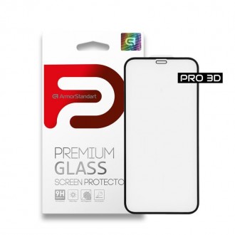 Защитное стекло Armorstandart Pro для Apple iPhone 12 Pro Max Black, 0.33mm, 3D . . фото 2