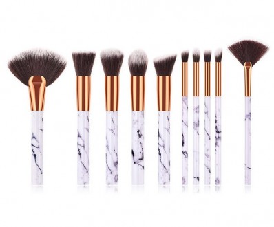 Набор кистей для макияжа Poncho pearl 10 шт. Ивано-Франковск. фото 1