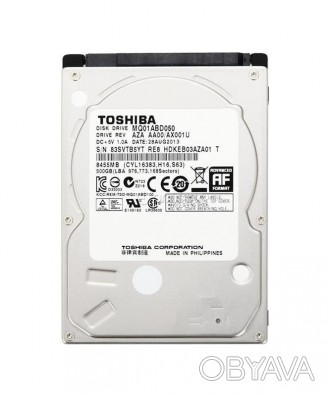 Накопитель HDD 2.5" SATA 500GB Toshiba 5400rpm 8MB Refurbished 
 
Отправка данно. . фото 1
