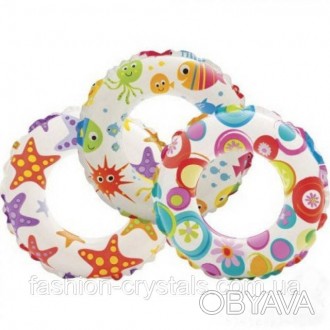 Яркий, оригинально раскрашенный, надувной круг для Вашего ребенка, от 2-3 лет, д. . фото 1