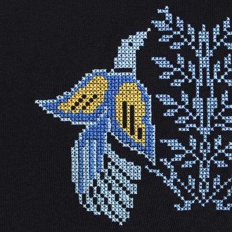 ФУТБОЛКА ЖЕНСКАЯ ПТИЦЫ
Женская футболка патриотическая с вышитыми птицами сине-ж. . фото 4