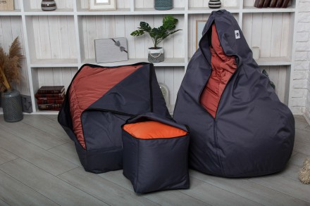 Набор мягкой мебели XL
Кресло мешок + груша + пуф 
 
Цена указана за набор! (кре. . фото 7
