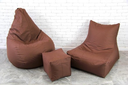 Набор мягкой мебели XL
Кресло мешок + груша + пуф 
 
 
Цена указана за набор! (к. . фото 4