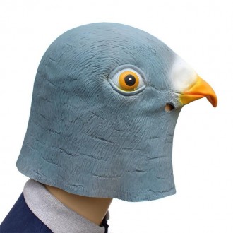 Латексная маска Голубь качественна и хорошо детализирована.
Размер 33 см х 30 см. . фото 4