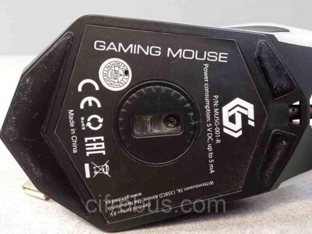 Мышь Gembird MUSG-001 для настольных ПК; проводное подключение; USB; сенсор: опт. . фото 6