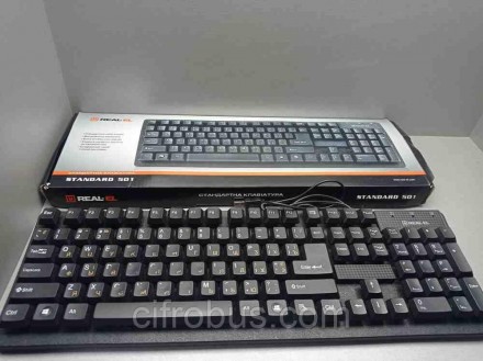 Проводная клавиатура, интерфейс USB, для настольного компьютера, классическая ко. . фото 3