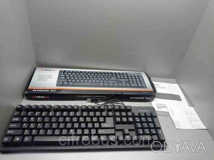 Проводная клавиатура, интерфейс USB, для настольного компьютера, классическая ко. . фото 1