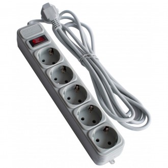 Фильтр питания Smartfortec Grey 5 розеток 4.5 м электрический удлинитель для пит. Запоріжжя. фото 1 Фильтр питания Smartfortec Grey 5 розеток 4.5 м электрический удлинитель для пит. Запоріжжя. фото 1