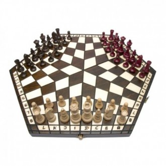 Производитель:Madon (Польша) Шахматы тройные большие очень увлекательная игра, к. . фото 2
