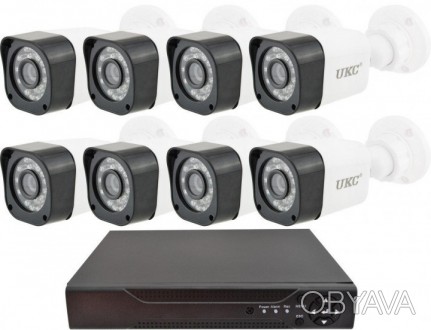 Описание Комплекта видеонаблюдения UKC D001-8CH Full HD набор на 8 камер 5690
Ко. . фото 1