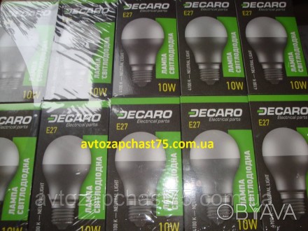 Світлодіодні Лампочки А60, 10W, 4100 K, 800 Lm, E27, 220 v, економка (комплект 3