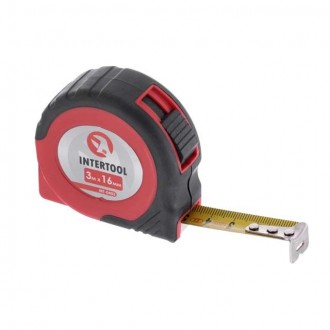 Рулетка з фіксатором 3м x 16мм INTERTOOL MT-0403. Бровари. фото 1 Рулетка з фіксатором 3м x 16мм INTERTOOL MT-0403. Бровари. фото 1