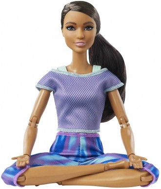  
Кукла Барби Йога Брюнетка из серии "Двигайся как Я" Оригинал Barbie Made to Mo. . фото 6