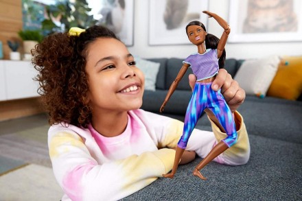  
Кукла Барби Йога Брюнетка из серии "Двигайся как Я" Оригинал Barbie Made to Mo. . фото 9