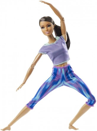  
Кукла Барби Йога Брюнетка из серии "Двигайся как Я" Оригинал Barbie Made to Mo. . фото 5