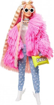  
Кукла Барби Экстра Модница в розовом пальто Оригинал
 
Кукла одета в пушистый,. . фото 6