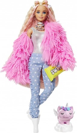  
Кукла Барби Экстра Модница в розовом пальто Оригинал
 
Кукла одета в пушистый,. . фото 3