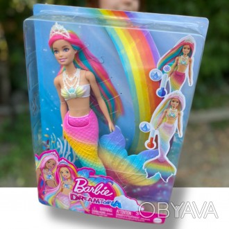  
Кукла-русалка Барби из серии Дримтопия Цветная игра Rainbow Magic Mermaid Ориг. . фото 1