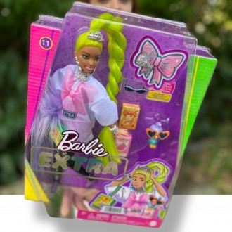  
Лялька Барбі Екстра Модниця у футболці оверсайз Barbie Extra Doll #11 in Overs. . фото 2