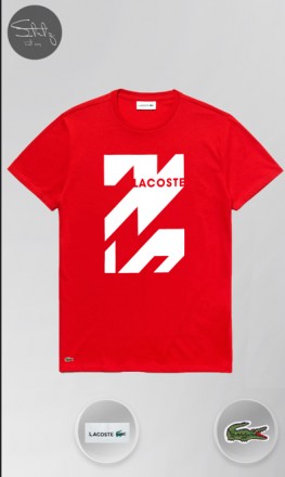 Lacoste Classic T-Shirt
•Стильна класична футболка з матеріалу преміум-класу.
•В. . фото 2