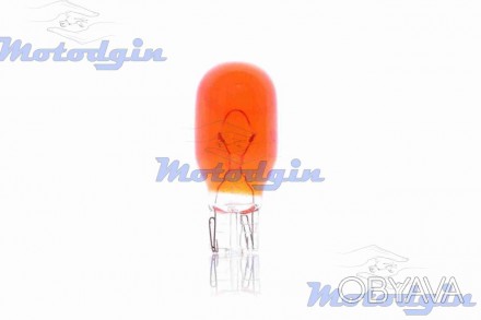 Лампа поворотов безцокольная T15 12V 16W оранжевая, устанавливается в повороты с. . фото 1