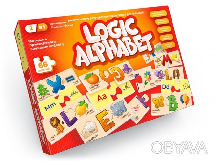 Пазлы-ассоциации, развивающие "Logic Alphabet" англ/рус (12). . фото 1