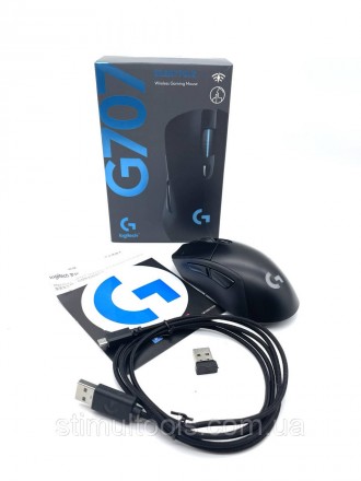 Описание:
Wireless Мышь Logitech G707 - беспроводная игровая мышка, выделяющаяся. . фото 2