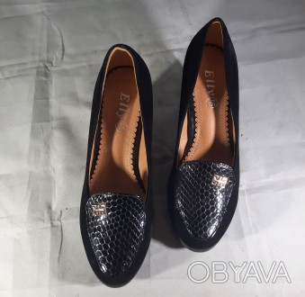 Туфли женские, классические, замшевые, черные, на низком каблуке распродажа

Р. . фото 1