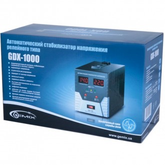 Стабилизатор GEMIX GDX-1000Стабилизатор напряжения малой мощности. Предназначен . . фото 5
