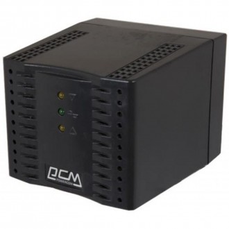 Компактный и надежный стабилизатор напряжения Powercom TCA-3000 (TCA-3000 black). . фото 2
