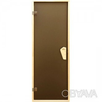 Стеклянная дверь для бани и сауны Tesli Briz Sateen RS 700х1900 мм закаленное ст. . фото 1
