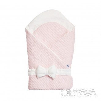 Детский конверт - плед с бантиком на резинке Twins Cotton, малышу с рождения, 78
