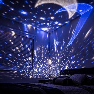  Ночник шар проектор звездное небо Star Master Dream QDP01 Blue Круглый вращающи. . фото 4
