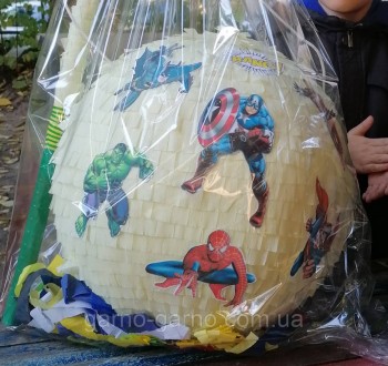 Пиньята супергерои марвел пината капитан америка халк железный человек супермен . . фото 2