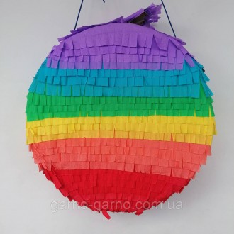 Пиньята поп ит радужный разноцветный радуга пиньята pop it пiната різнокольорова. . фото 4