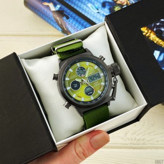 Часы AMST 3003 Black-Green Green Wristband 
Отправка по всей Украине "новой почт. . фото 4