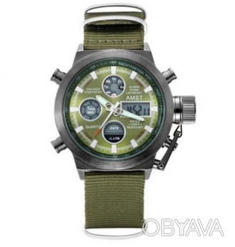 Часы AMST 3003 Black-Green Green Wristband 
Отправка по всей Украине "новой почт. . фото 1