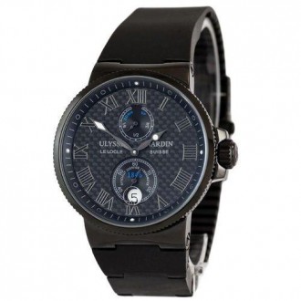 Часы Ulysse Nardin Maxi Marine Chronometer All Black. . фото 2