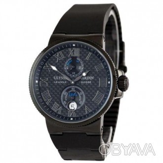Часы Ulysse Nardin Maxi Marine Chronometer All Black. . фото 1