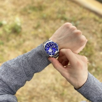 Часы Rolex Submariner AAA Date Silver-Blue. . фото 6