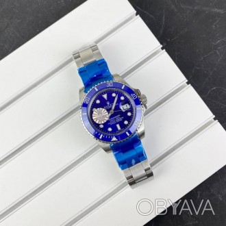 Часы Rolex Submariner AAA Date Silver-Blue. . фото 1