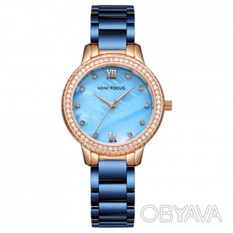 Часы Mini Focus MF0226L Blue-Gold Diamonds 
Отправка по всей Украине "новой почт. . фото 1