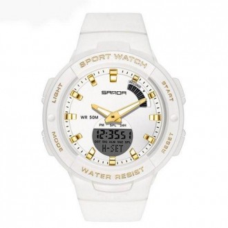 Часы Sanda 6005 White-Gold 
Отправка по всей Украине "новой почтой"
 Очень удобн. . фото 2