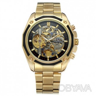 Часы Forsining 8130 Gold-Black 
Отправка по всей Украине "новой почтой"
 Очень у. . фото 1