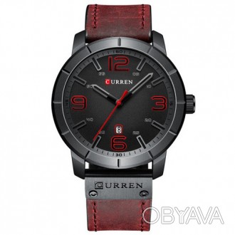 Часы Curren 8327 Red-Black. . фото 1