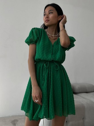 Платье
Ткань: Американский креп
Цвет: зеленый, фиалка, малина, белый
Размеры: 42. . фото 2