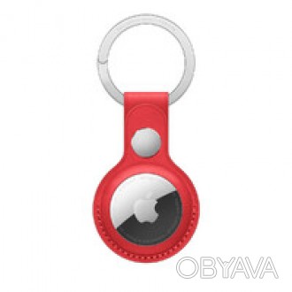 Кожаный брелок с кольцом Apple Leather Key Ring надежно зафиксирует AirTag, защи. . фото 1